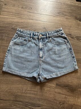 Light Blue Denim High-Waist Women's Shorts - Medium/6